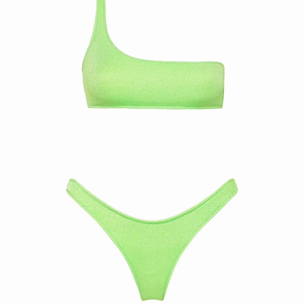TRIANGL LIME SPARKLE BIKINI